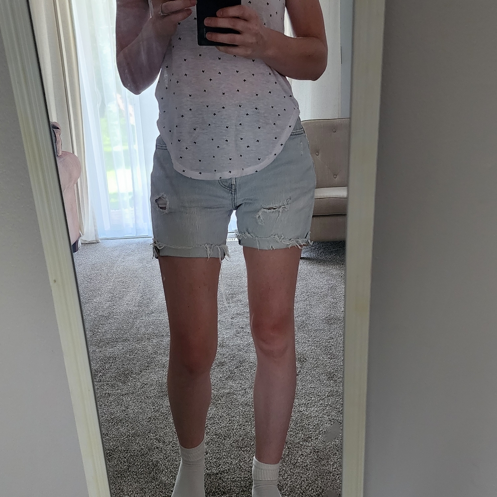 Levi's 501 Light Blue Denim Shorts